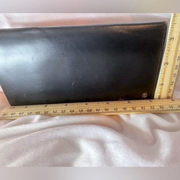 Cartier Pasha Vintage Black Leather Long Wallet - Picture 3 of 13